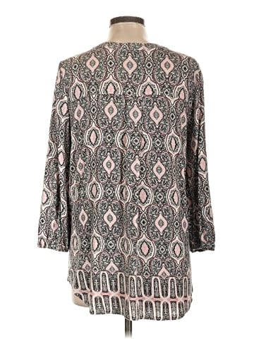 Rose + Olive 3/4 Sleeve Blouse (view 2)