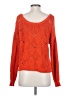 525 America 100% Cotton Hearts Orange Pullover Sweater Size XS - photo 2