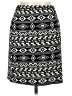 Miami 100% Polyester Graphic Black Casual Skirt Size M - photo 1