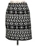 Miami 100% Polyester Graphic Black Casual Skirt Size M - photo 2