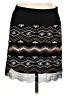 Harper 100% Polyester Graphic Black Casual Skirt Size M - photo 1