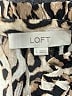 Ann Taylor LOFT 100% Polyester Animal Print Ivory Long Sleeve Blouse Size S - photo 7