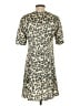 ATM 100% Silk Animal Print Tan Casual Dress Size 2 - photo 2