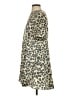 ATM 100% Silk Animal Print Tan Casual Dress Size 2 - photo 5