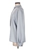 Theo Miles 100% Polyester Gray Long Sleeve Blouse Size 8 - photo 5