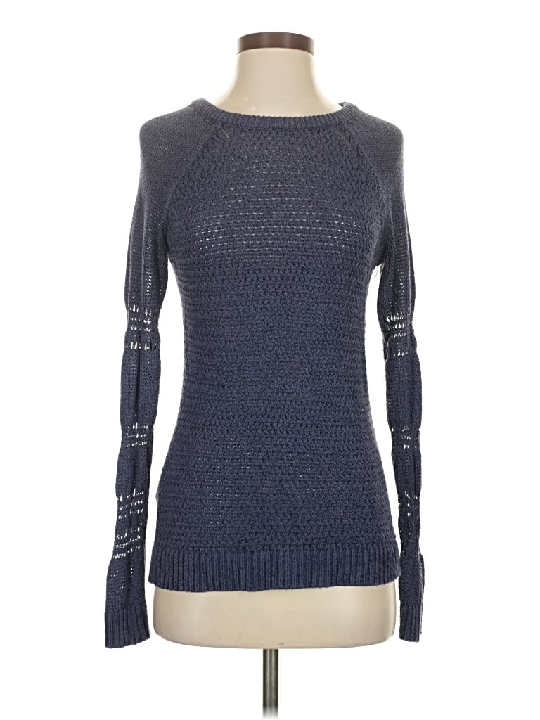 Pre-owned Tommy Bahama Long Sleeve Top Blue Boatneck Tops