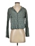 CLEO + WOLF 100% Rayon Green Long Sleeve Blouse Size XS - photo 1