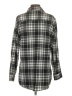 J for Justify Plaid Black Long Sleeve Blouse Size S - photo 2