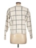 Cyrus Checkered-gingham Ivory Pullover Sweater Size L - photo 2