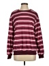 Shein 100% Polyester Stripes Burgundy Pullover Sweater Size S - photo 1