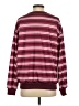 Shein 100% Polyester Stripes Burgundy Pullover Sweater Size S - photo 2