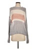 Wishlist Color Block Gray Pullover Sweater Size S - photo 1