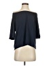 Lou & Grey Solid Color Block Blue 3/4 Sleeve Top Size XS - photo 1