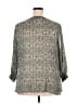 Roz & Ali 100% Polyester Green 3/4 Sleeve Blouse Size 3X - photo 2