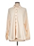 Carly Jean Color Block Ivory Long Sleeve Blouse Size L - photo 1