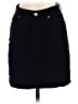 H&M Solid Black Denim Skirt Size 4 - photo 1