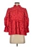 Tuckernuck 100% Polyester Red 3/4 Sleeve Blouse Size XXS - photo 1