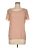 Ann Taylor LOFT 100% Polyester Tan Short Sleeve Top Size M - photo 1