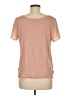 Ann Taylor LOFT 100% Polyester Tan Short Sleeve Top Size M - photo 2