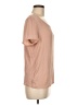 Ann Taylor LOFT 100% Polyester Tan Short Sleeve Top Size M - photo 4