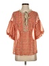 Max Studio 100% Polyester Orange 3/4 Sleeve Blouse Size XS - photo 1