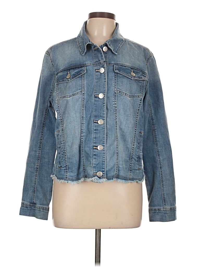 Pre-owned Baccini Denim Jacket In Blue