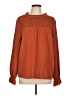 Shein 100% Polyester Orange Long Sleeve Blouse Size L - photo 1