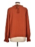 Shein 100% Polyester Orange Long Sleeve Blouse Size L - photo 2