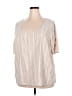 retrology Tan Short Sleeve Blouse Size 2X - photo 1