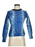 Equipment 100% Cashmere Animal Print Blue Cashmere Pullover Sweater Size S - photo 1