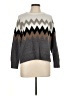 Blu Pepper Chevron-herringbone Gray Pullover Sweater Size M - photo 1