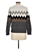 Blu Pepper Chevron-herringbone Gray Pullover Sweater Size M - photo 2