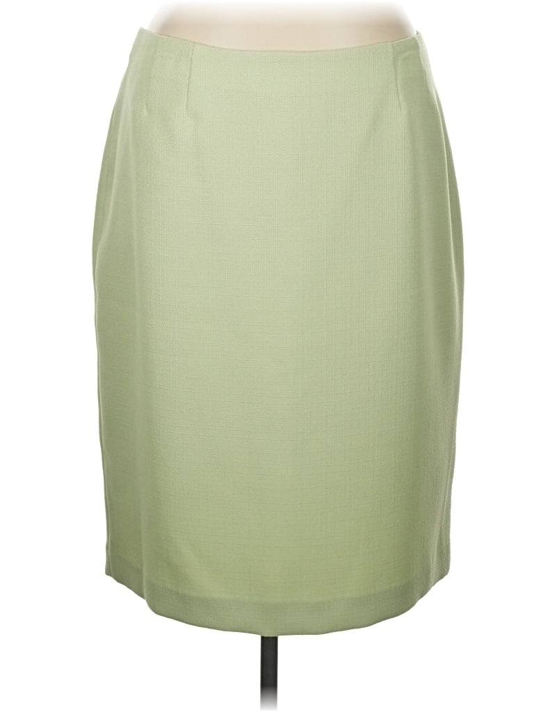 Pre-owned Kasper Formal Skirt In Green