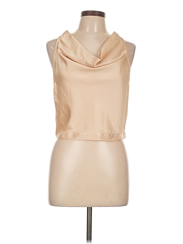 Pre-owned Gigio Sleeveless Blouse In Brown
