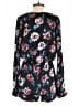 Cotton Candy 100% Polyester Floral Blue Romper Size S - photo 2