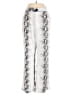 PrettyLittleThing 100% Polyester Print Silver Casual Pants Size 2 - photo 1