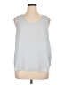 Banana Republic 100% Polyester Gray Sleeveless Top Size XL - photo 1