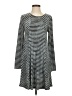 LoveRiche Stripes Gray Casual Dress Size S - photo 1