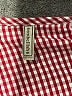 Embellish 100% Cotton Checkered-gingham Red 3/4 Sleeve Blouse Size S - photo 7