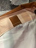 Unbranded 100% Polyester Stripes Tan Long Sleeve Blouse Size L - photo 7