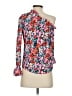 Shein Floral Orange 3/4 Sleeve Blouse Size XS - photo 2