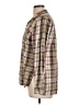 True Craft 100% Cotton Plaid Brown Long Sleeve Button-Down Shirt Size L - photo 5