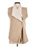 Dylan 100% Polyester Tan Faux Fur Vest Size M - photo 1