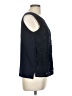 Ann Taylor LOFT 100% Polyester Blue Sleeveless Blouse Size M - photo 4
