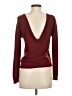 Twenty8Twelve 100% Merino Wool Burgundy Wool Pullover Sweater Size XS - photo 2