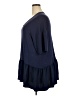 Roaman's 100% Polyester Blue 3/4 Sleeve Top Size 22 (1X) - photo 5