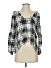 Aqua 100% Rayon Gray 3/4 Sleeve Blouse Size S - photo 1