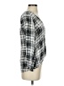 Aqua 100% Rayon Gray 3/4 Sleeve Blouse Size S - photo 4
