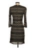 Cache 100% Nylon Argyle Brown Casual Dress Size S - photo 2