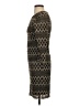 Cache 100% Nylon Argyle Brown Casual Dress Size S - photo 5